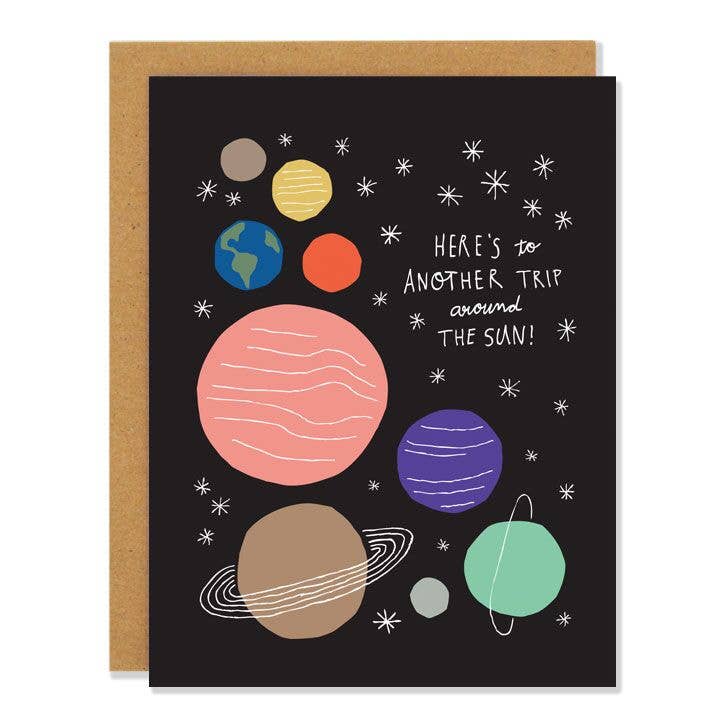 Around the Sun - Birthday Greeting Card