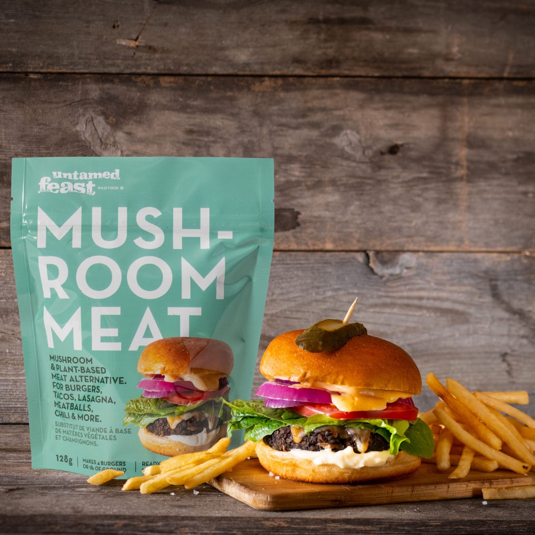 MushrooMeat™ - meat alternative mix for burgers or ground