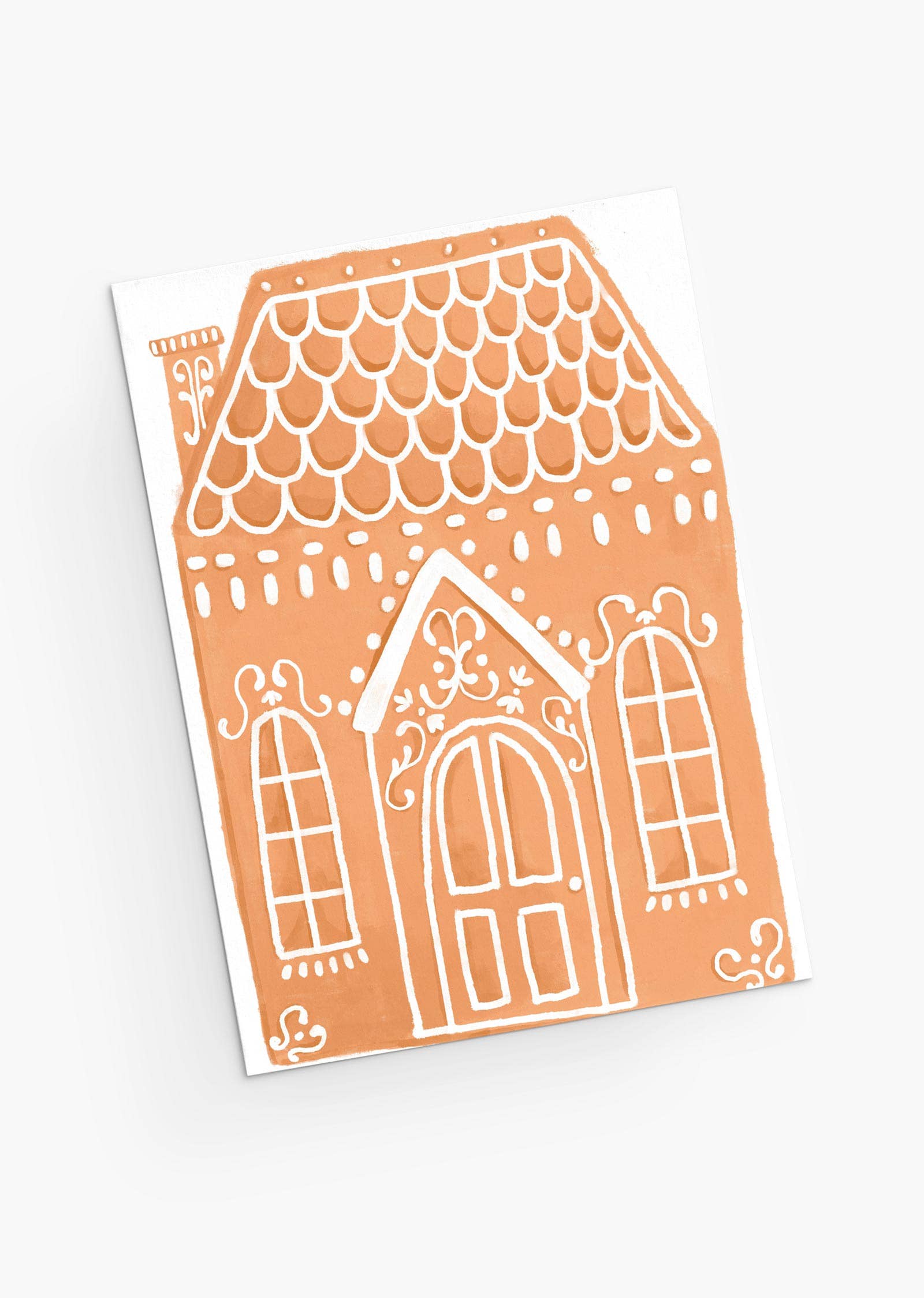 Enchanted Gingerbread House Christmas Card