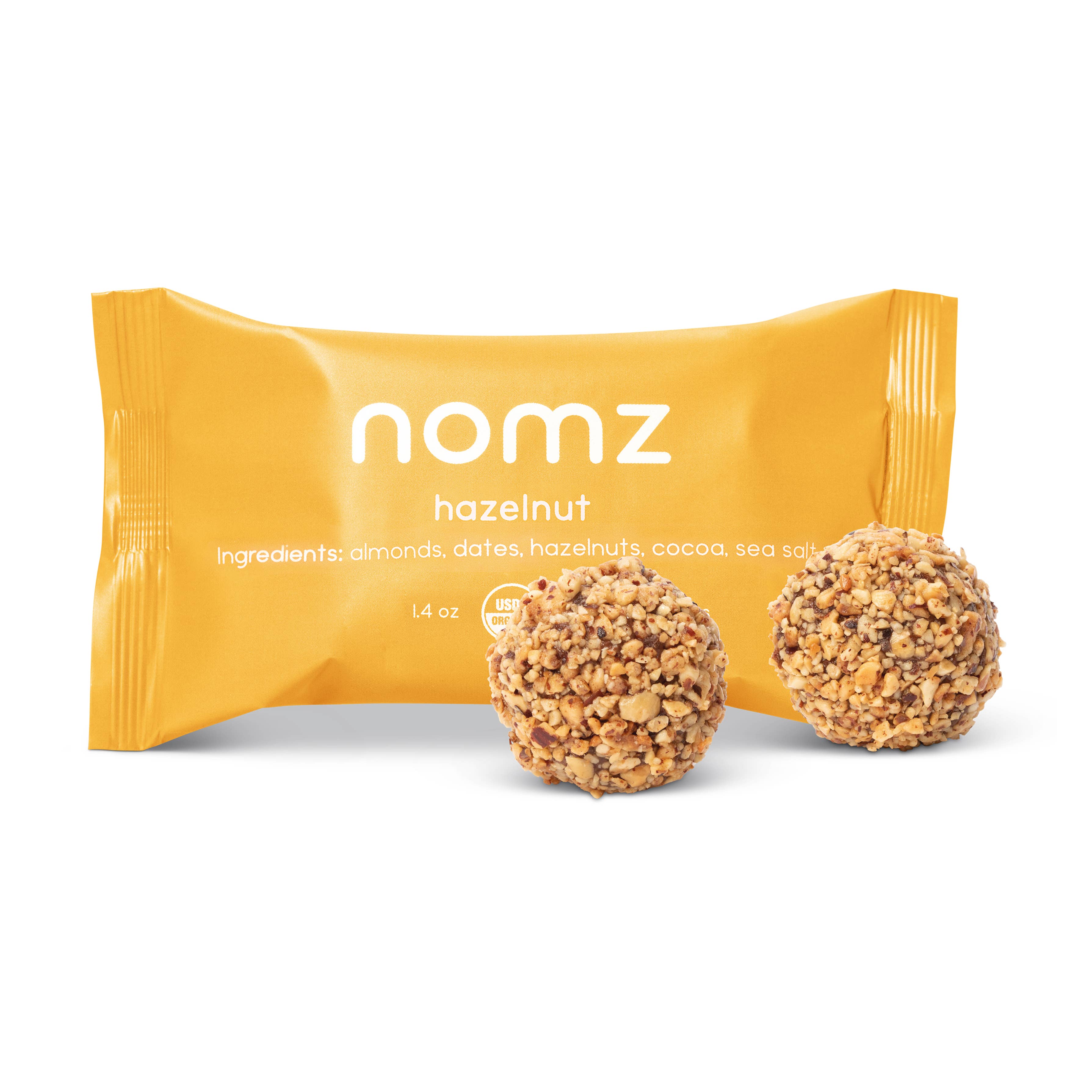 Organic hazelnut energy bites