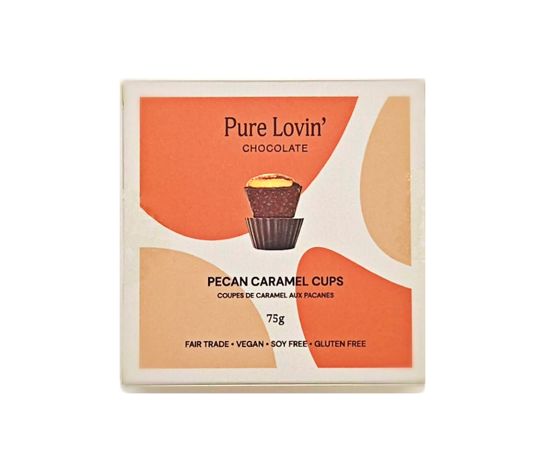 4 PC Organic Pecan Caramel Cups - Vegan/Gluten Free