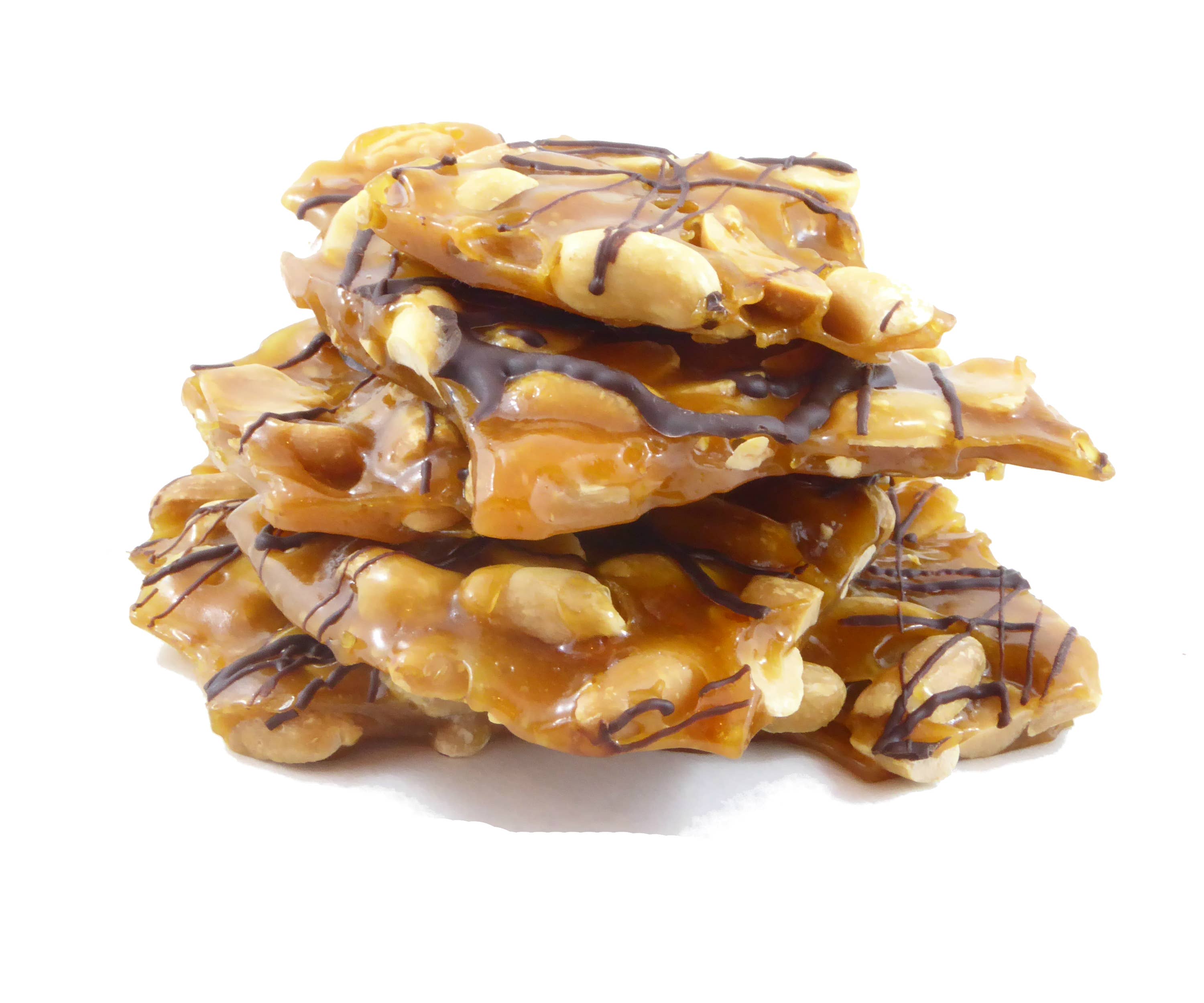 Organic Chocolate Drizzled Peanut Brittle- Vegan/Gluten Free