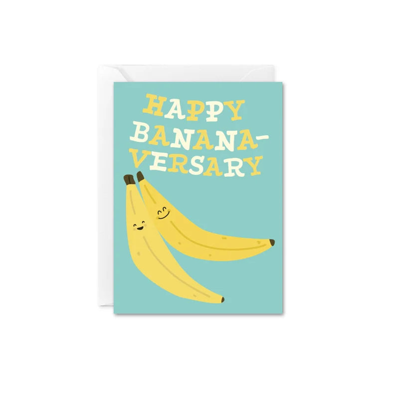 Happy Bananaversary Mini Card Gift Enclosure