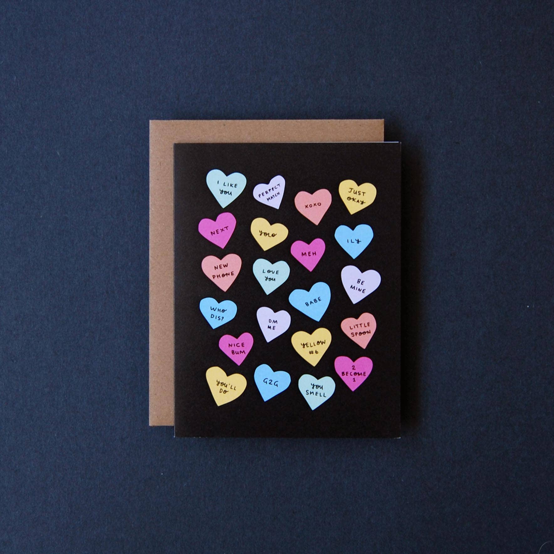 Candy Hearts - Valentine's Greeting Card