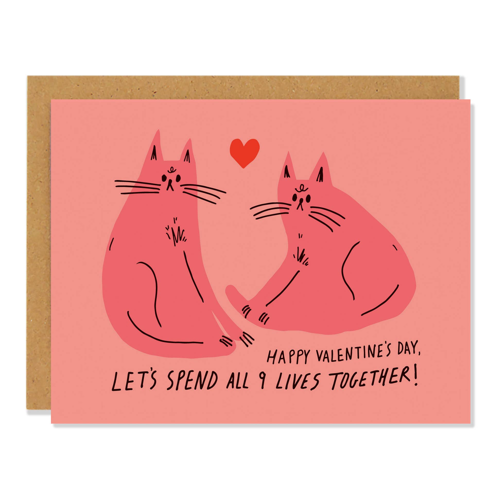 Nine Lives - Valentine's Day Card